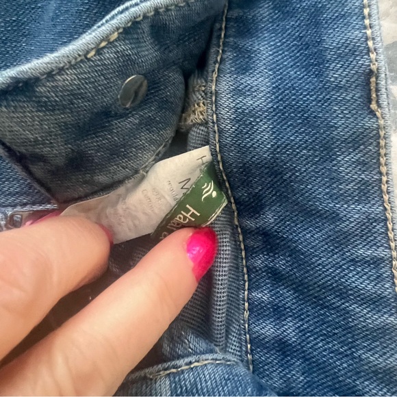 HALARA Women's Wide Leg Jeans in Medium Blue sz 12 - Picture 3 of 5